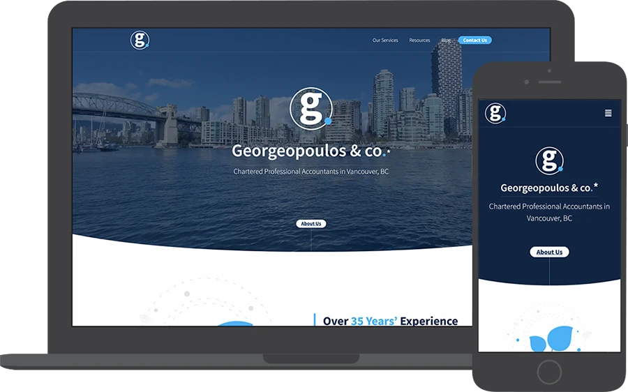 WordPress web design for Georgeopoulos & Co.